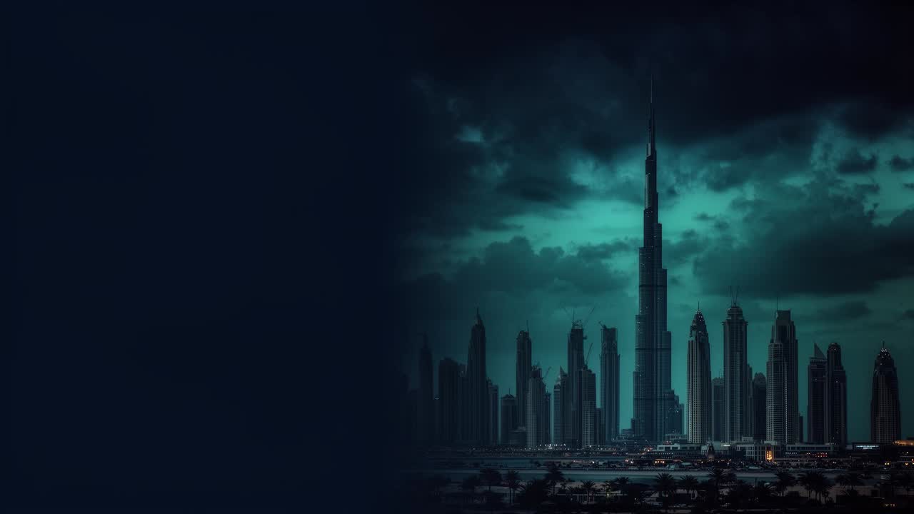 Dubai skyline at dusk behind the Simplify Advisory introduction